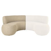 Eetkamer bank Sorrobon cayenne green open end left round