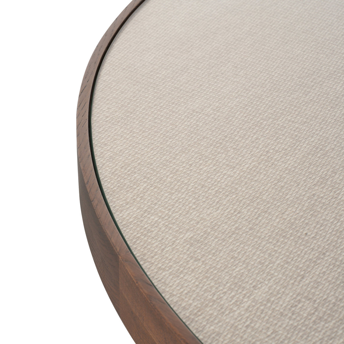 Eettafel Willox beige 130Ø including glass