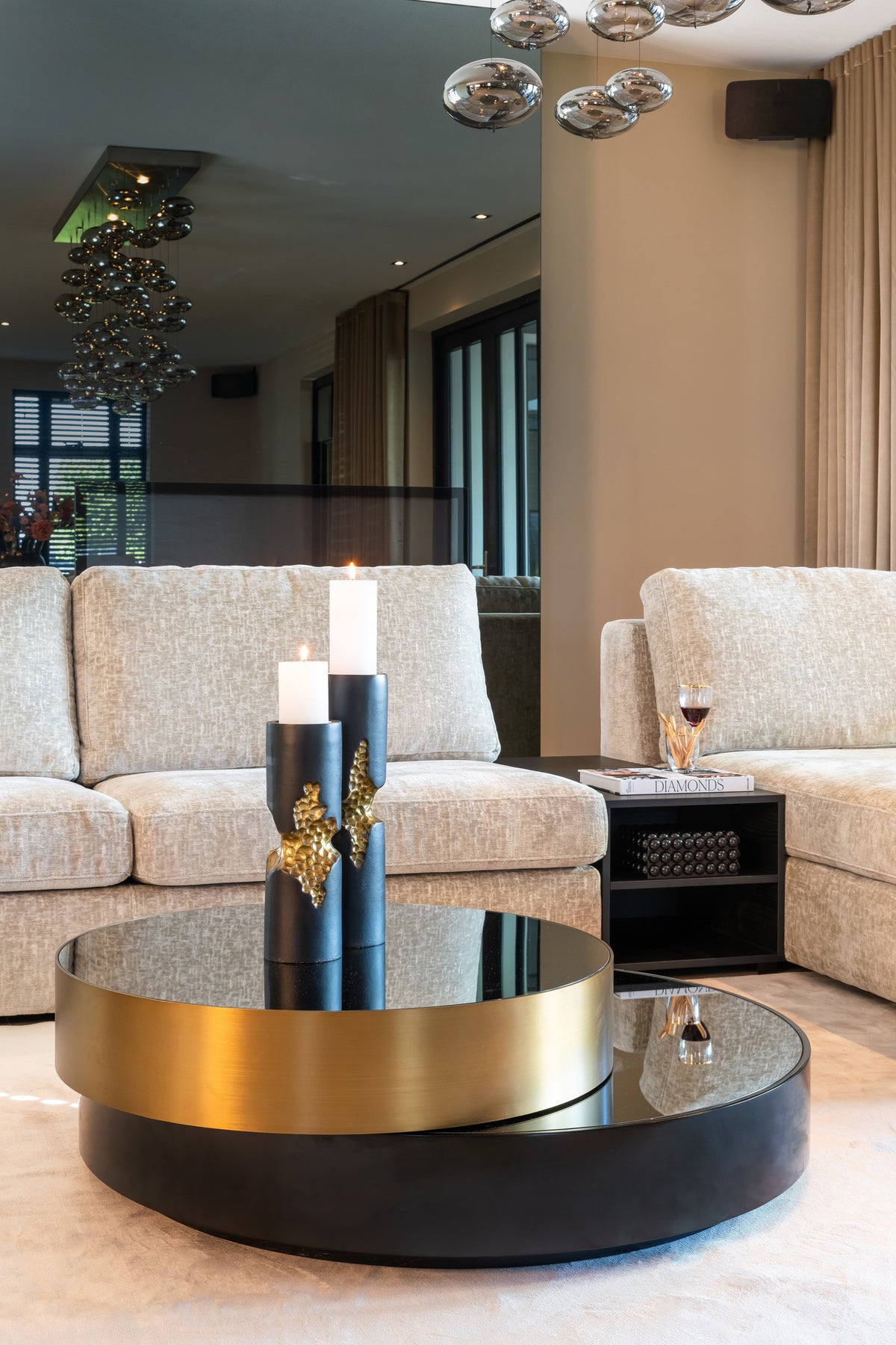 Salontafel Alexander Jones black/gold (Slice)