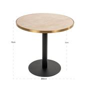 Bistrotafel Brazza beige 80Ø
