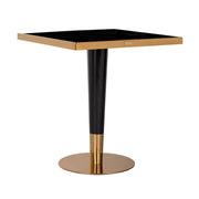 Bistrotafel Can Roca black/gold 70x70