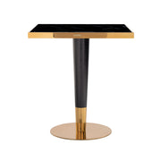 Bistrotafel Can Roca black/gold 70x70
