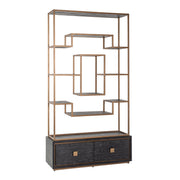 Wandkast Hunter black rustic