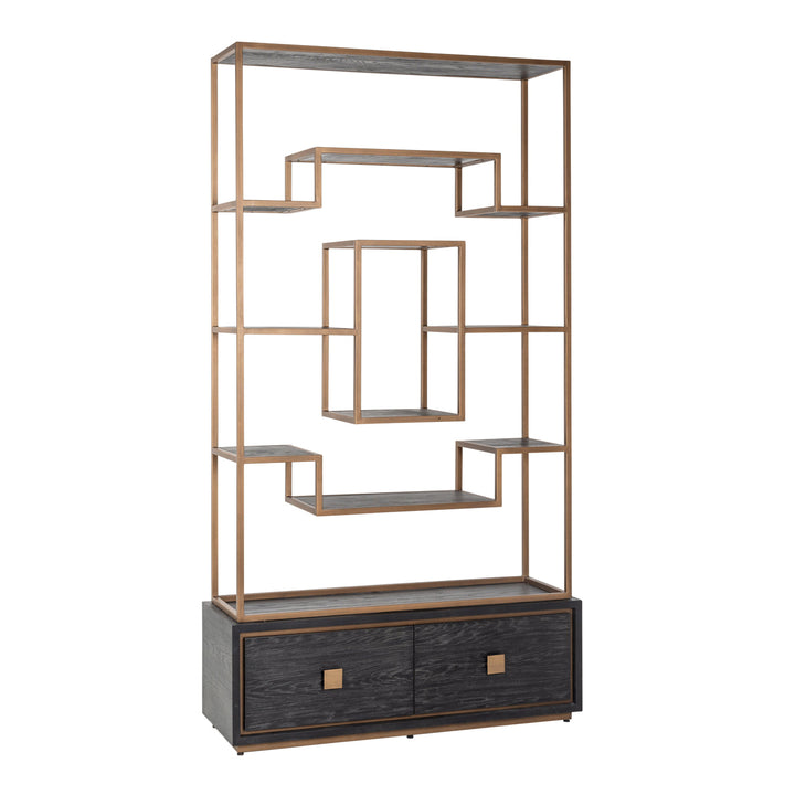 Wandkast Hunter black rustic