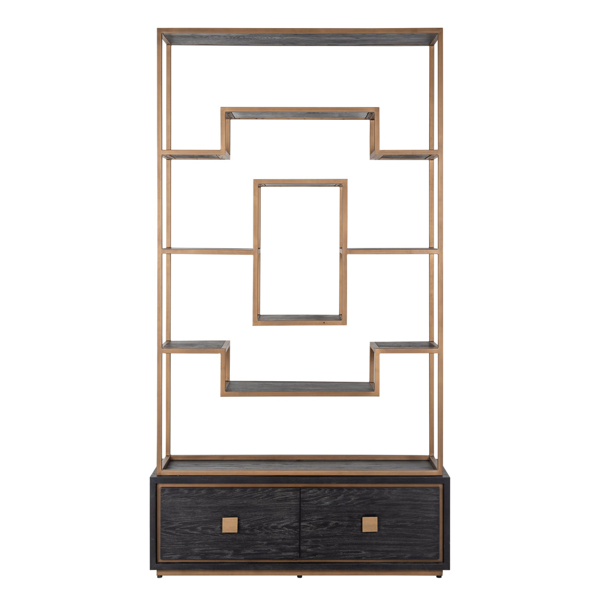 Wandkast Hunter black rustic