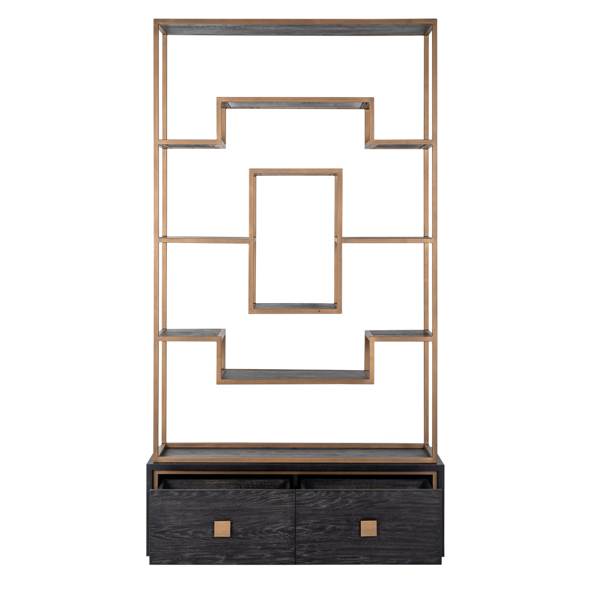 Wandkast Hunter black rustic