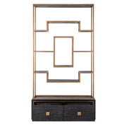 Wandkast Hunter black rustic