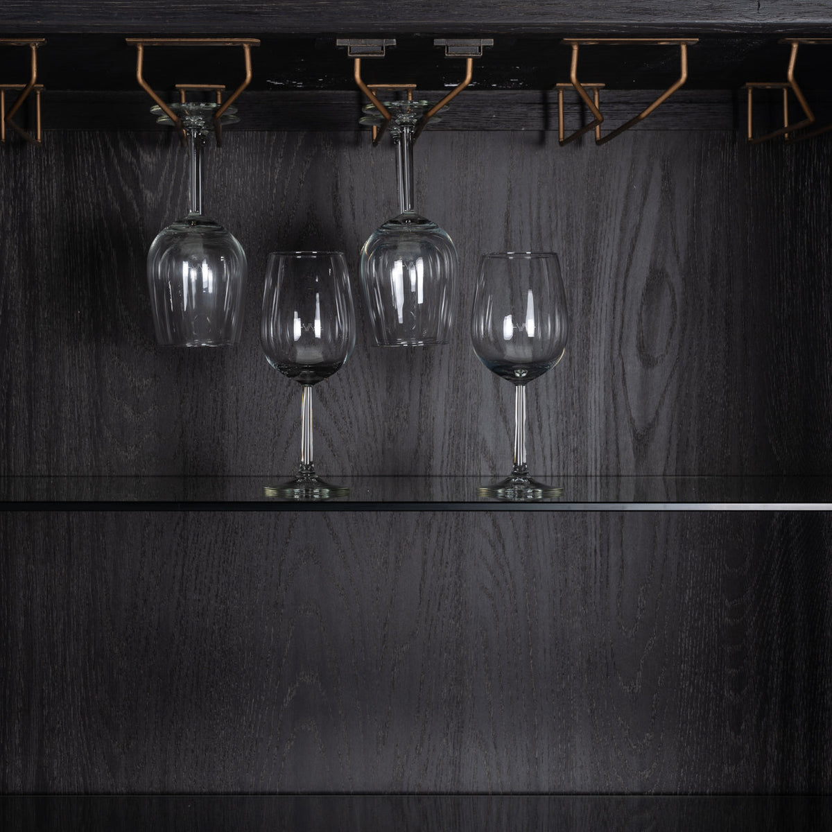 Opbergkast Bloomville brass shagreen