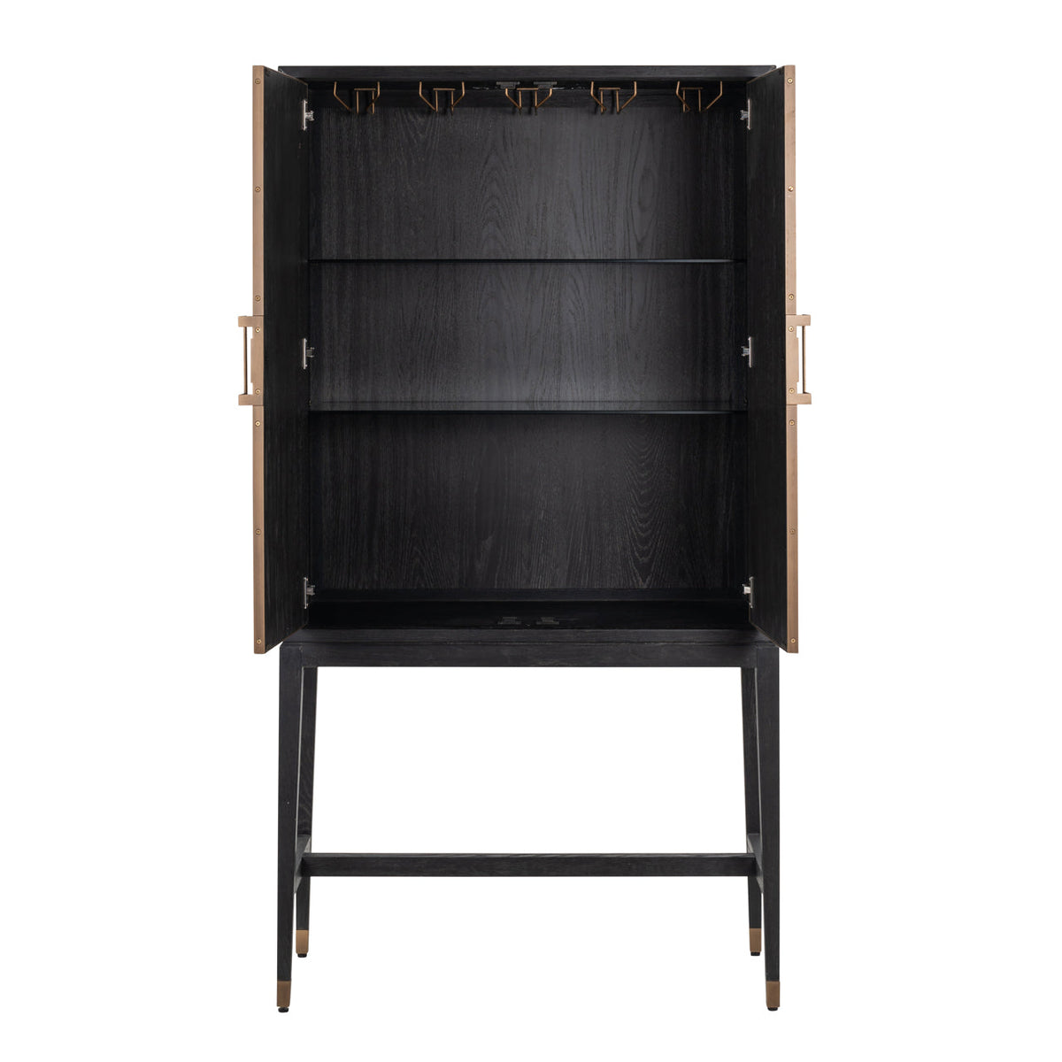 Opbergkast Bloomville brass shagreen