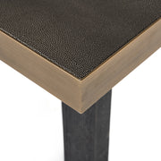 Eettafel Bloomville brass shagreen incl. glass top 200