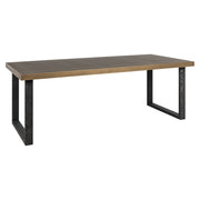 Eettafel Bloomville brass shagreen incl. glass top 230