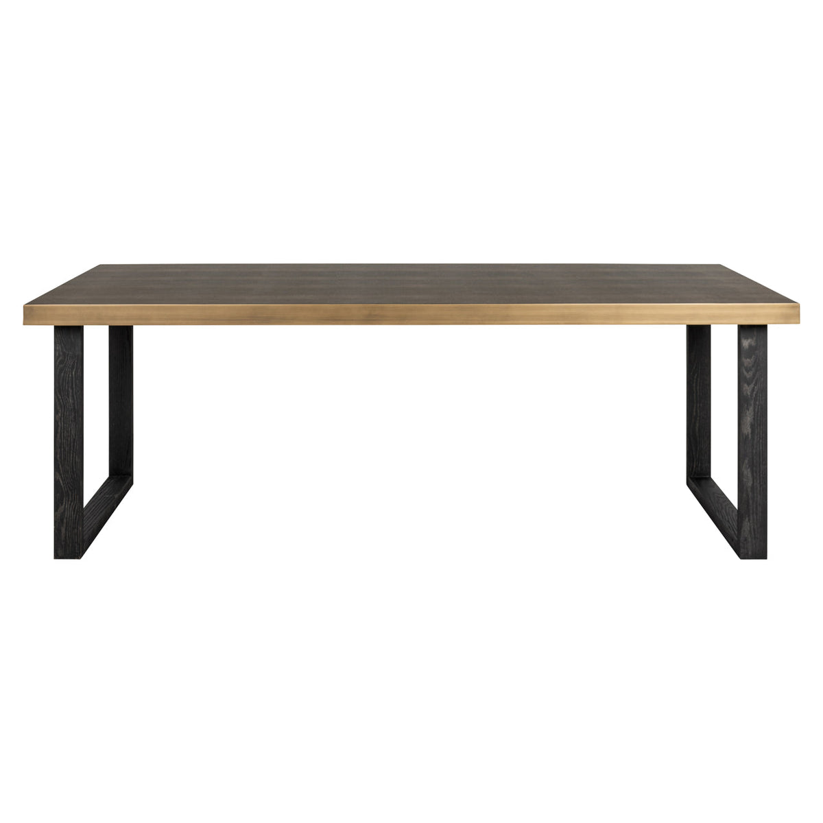 Eettafel Bloomville brass shagreen incl. glass top 230
