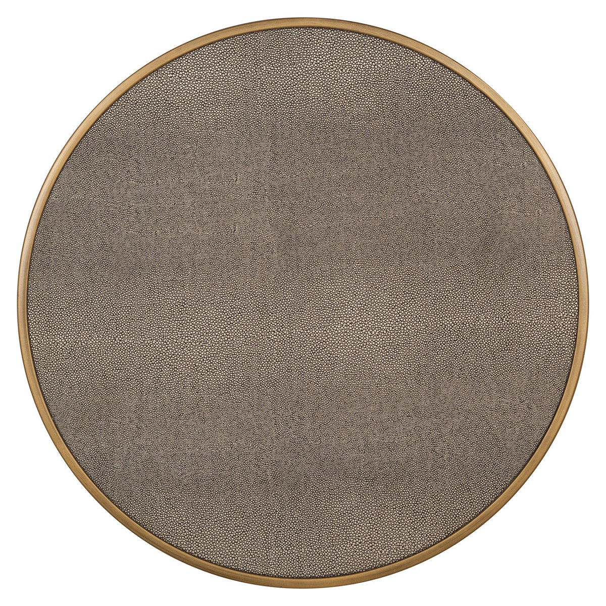 Bijzettafel Bloomville brass shagreen incl. glass (Set of 2)