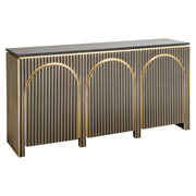 Dressoir Les Arcs brushed gold