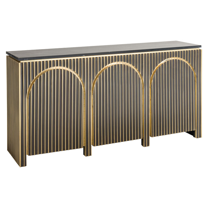 Dressoir Les Arcs brushed gold