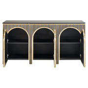 Dressoir Les Arcs brushed gold