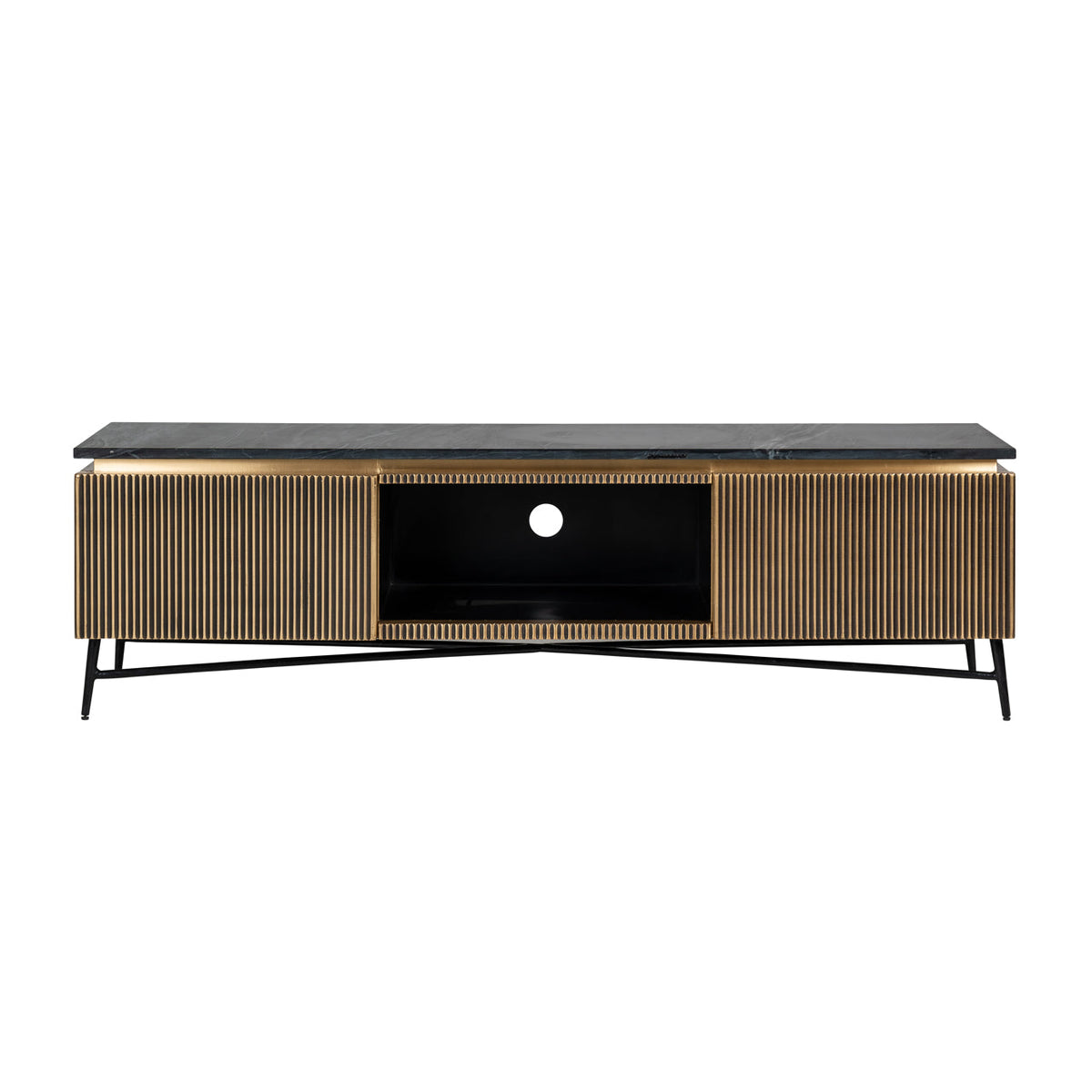 TV-meubel Ironville gold 2-doors