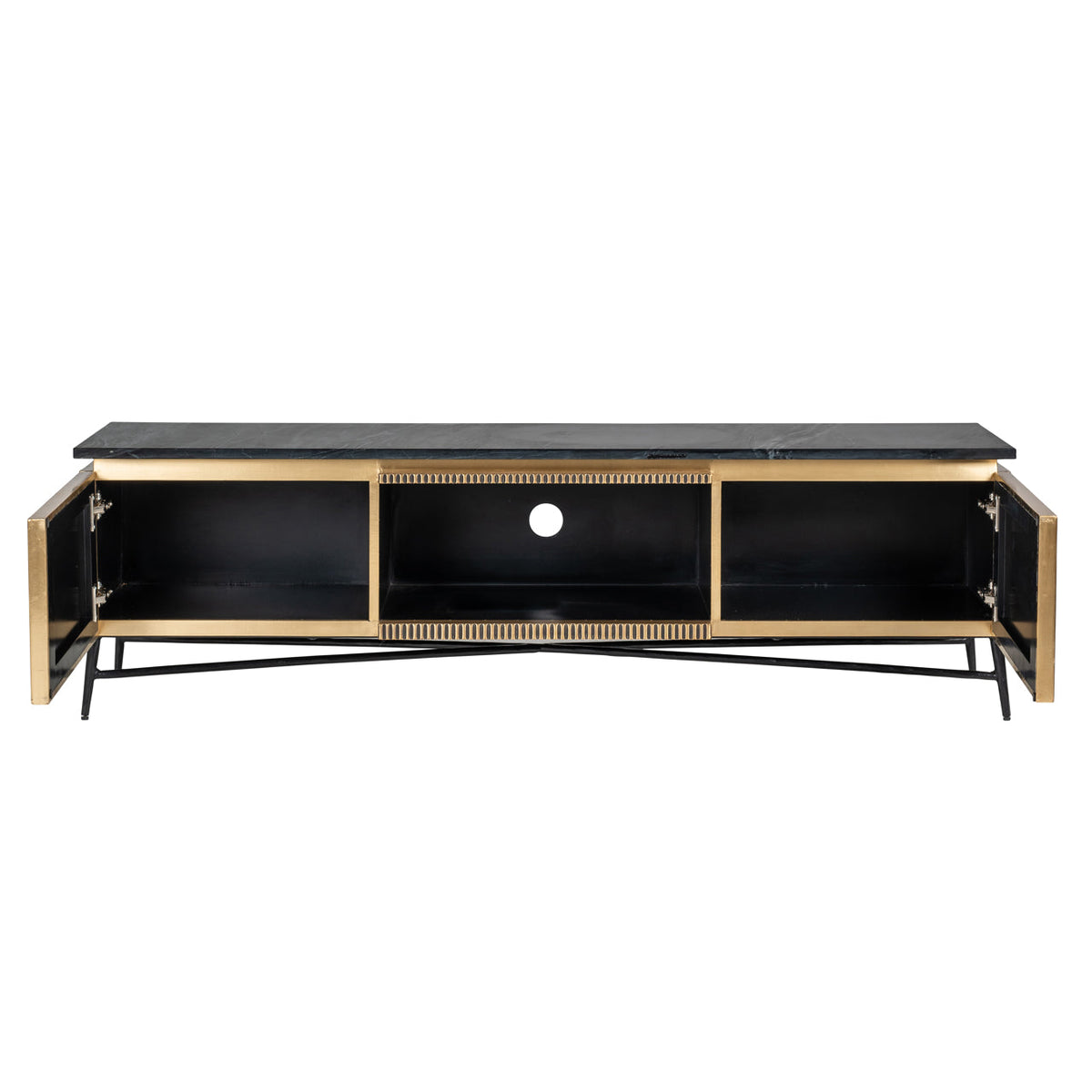 TV-meubel Ironville gold 2-doors