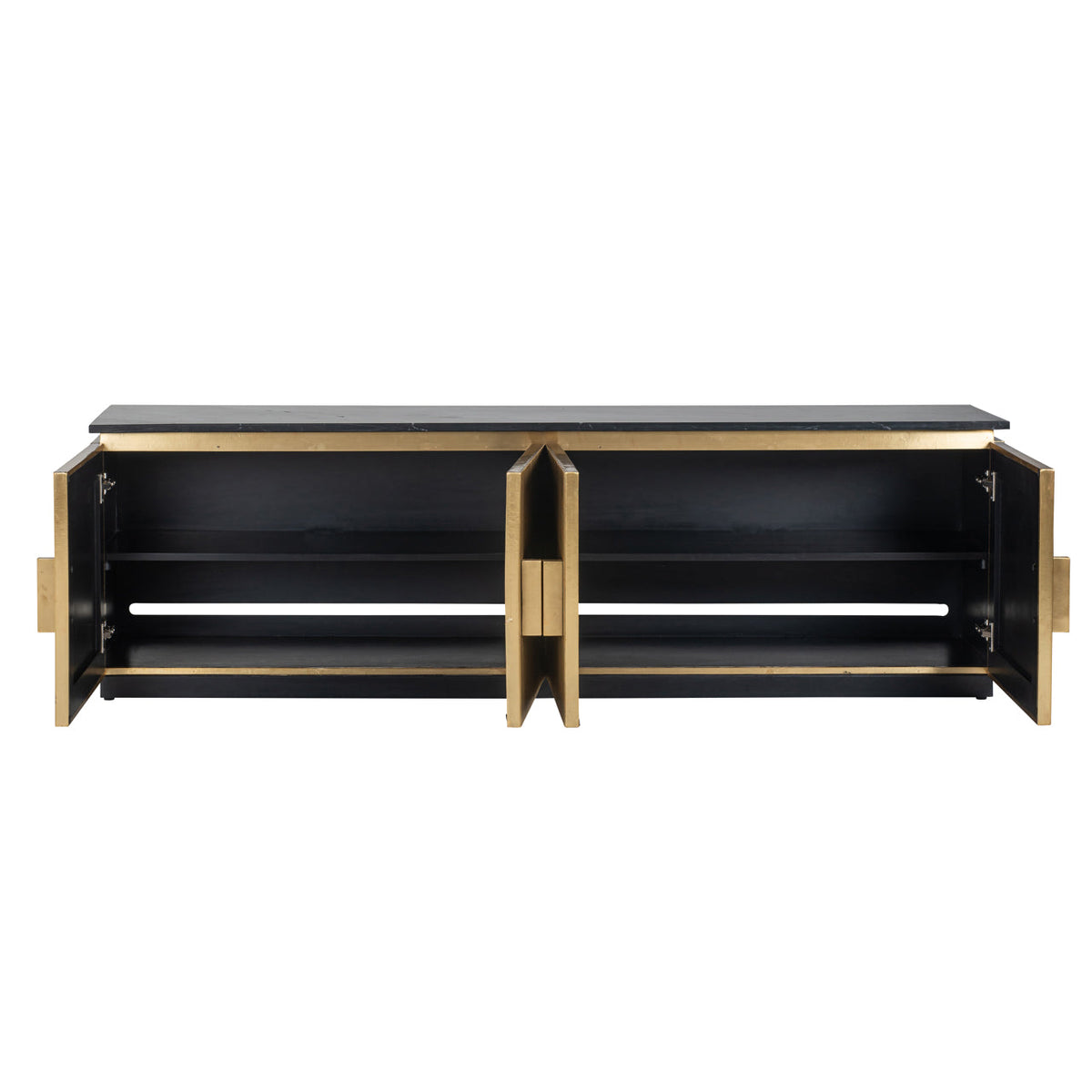 TV-meubel Ironville gold 4-doors