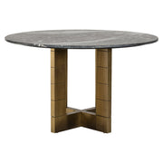 Eettafel Collada black/gold 130Ø