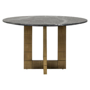 Eettafel Collada black/gold 130Ø