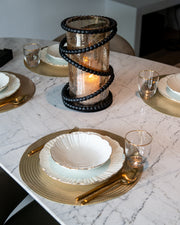 Windlicht Edison black