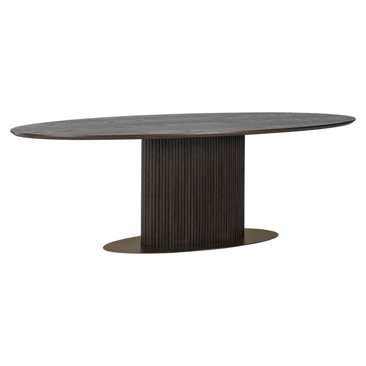 Eettafel Luxor brown oval 235