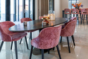 Eettafel Luxor brown oval 235
