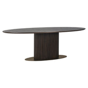 Eettafel Luxor brown oval 300