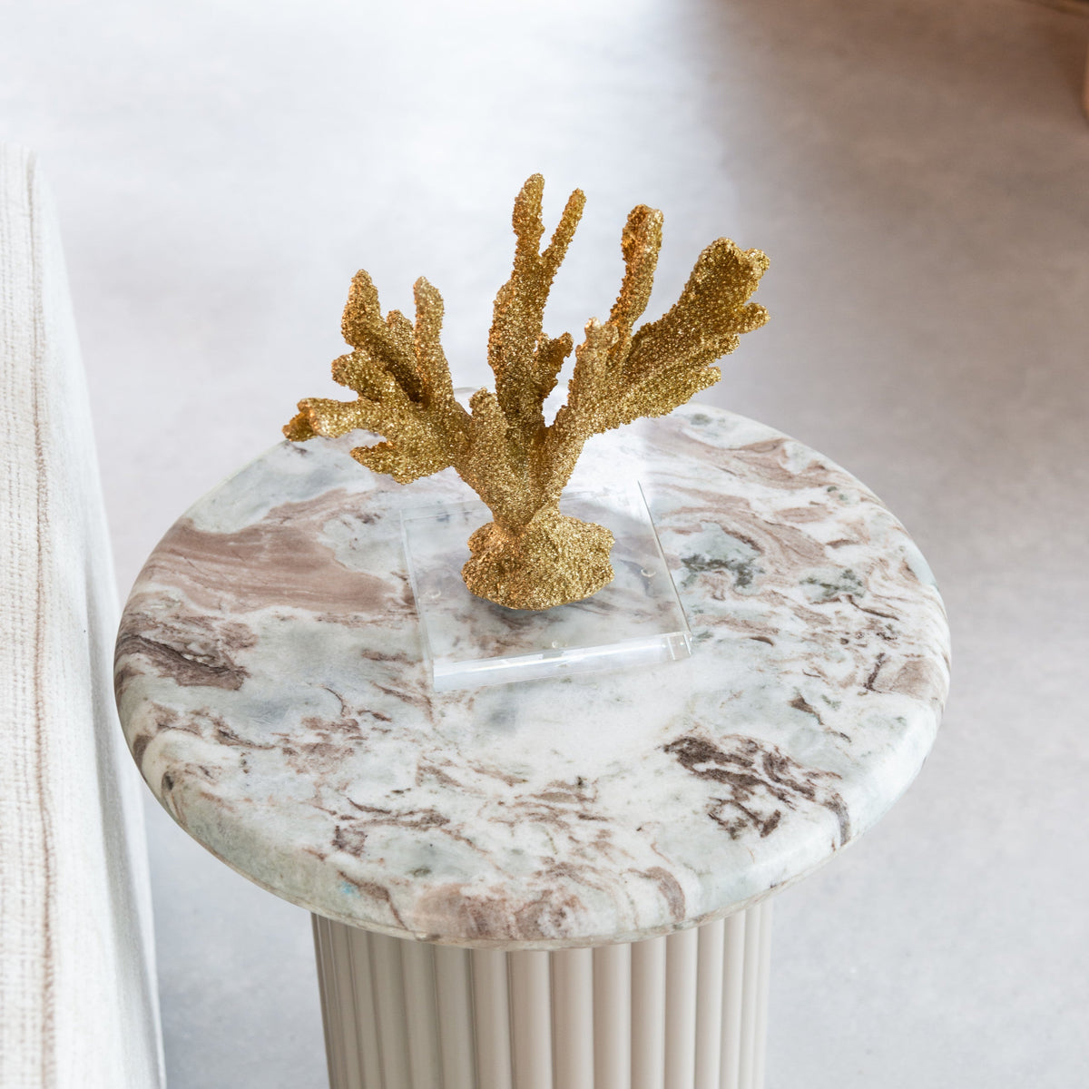 Bijzettafel Coronel Blush beige