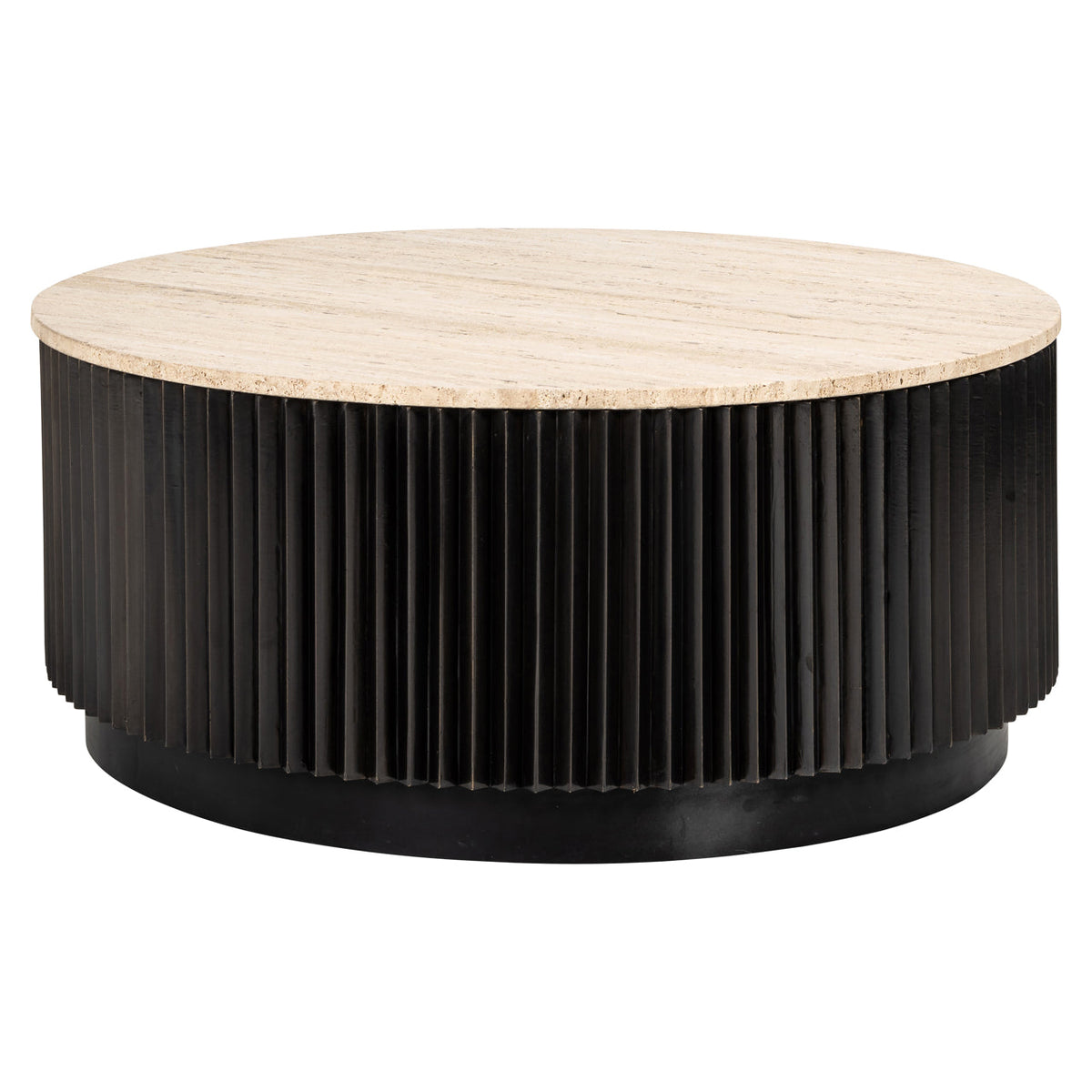 Salontafel Hampton dark brown 90Ø