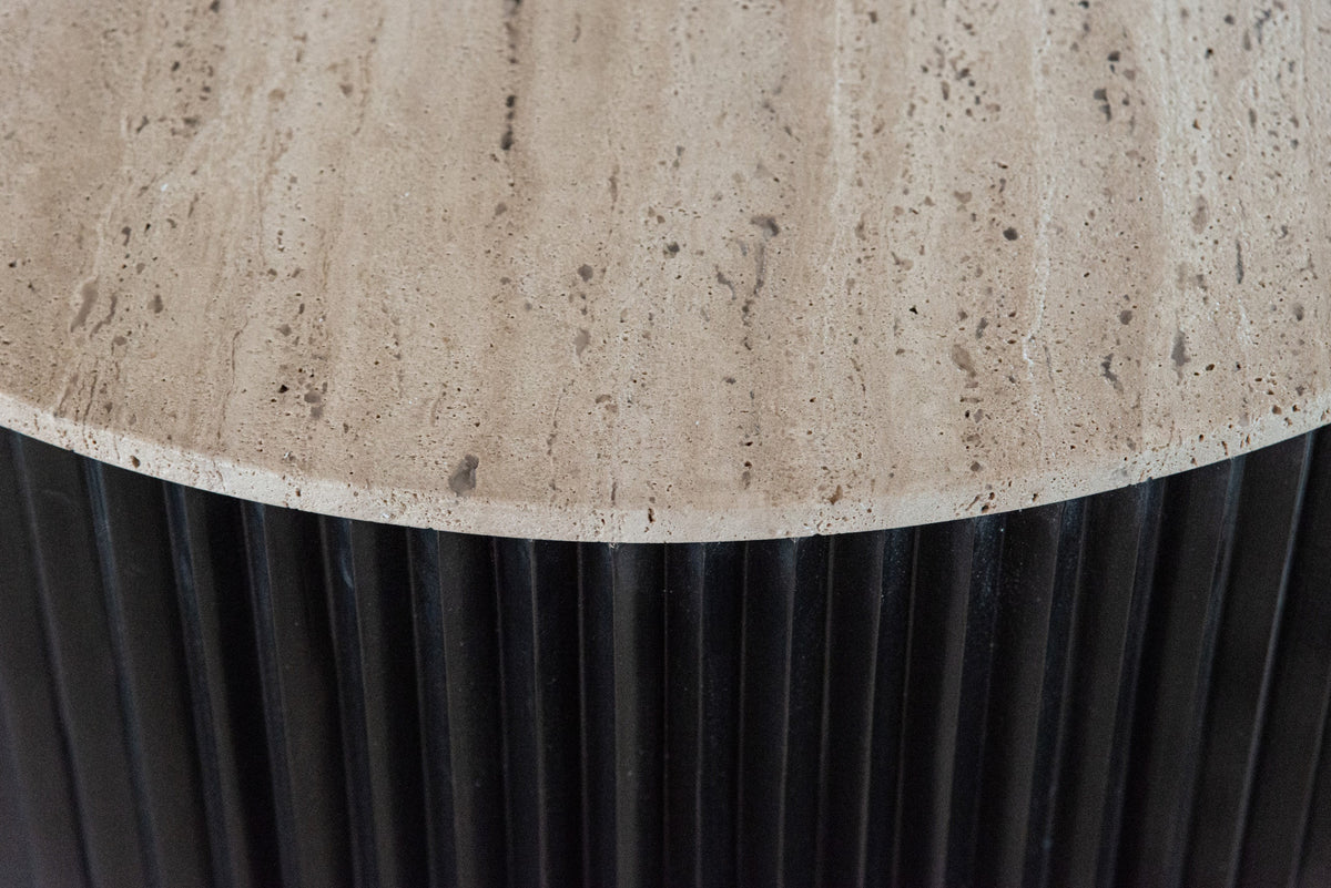 Salontafel Hampton dark brown 90Ø