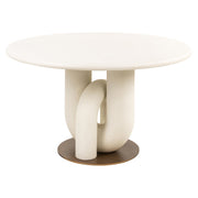 Eettafel Winslow white 135Ø