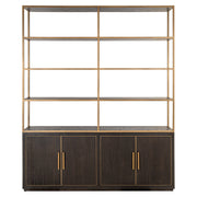 Wandkast Carter brown large 4-doors