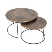 Salontafel Tulum brushed gold (Set of 2)