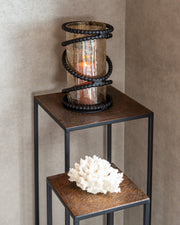 Windlicht Edison black