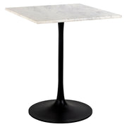 Bistrotafel Carlten black/white 65x65
