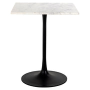 Bistrotafel Carlten black/white 65x65
