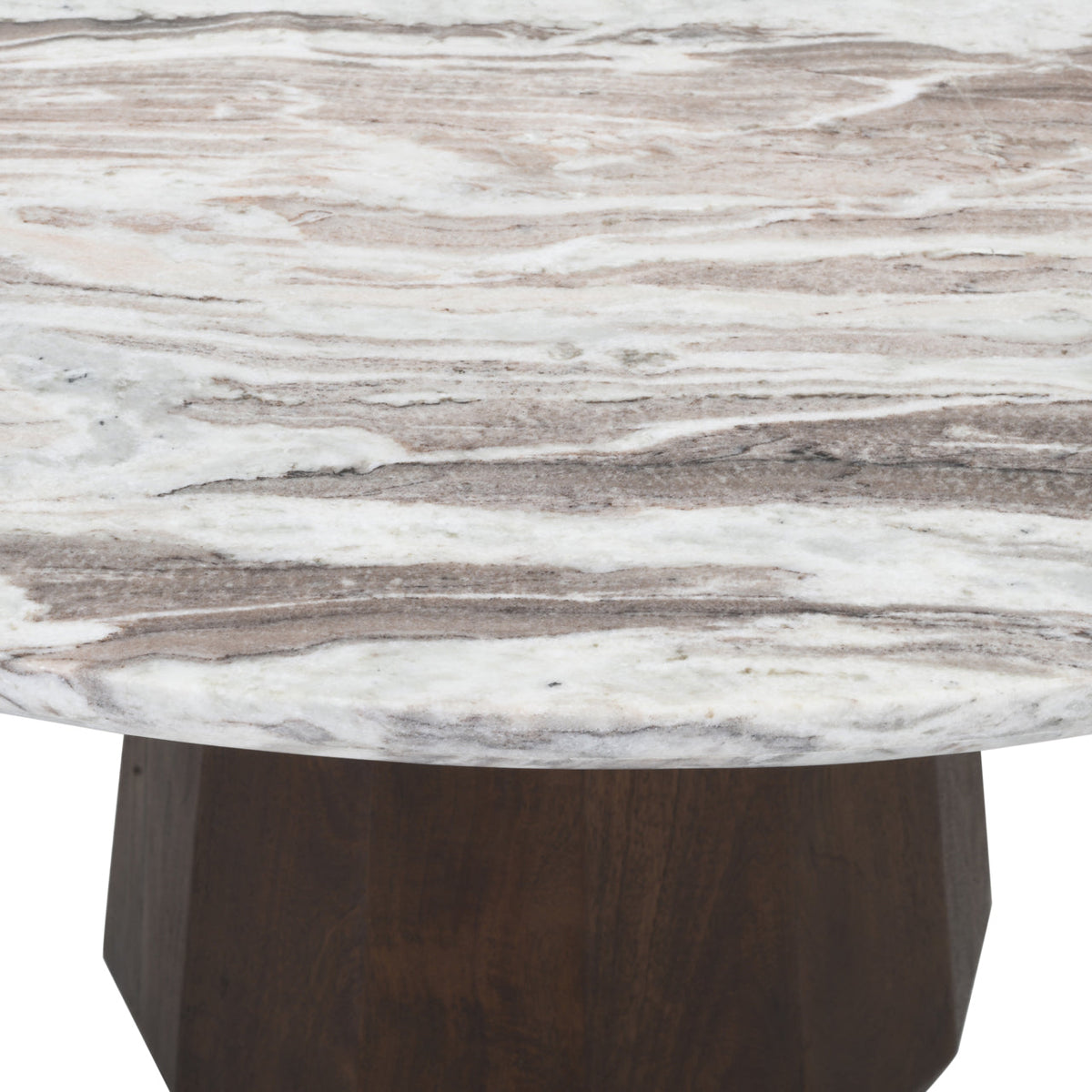 Eettafel Oberoy Blush beige 130Ø