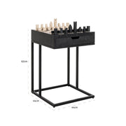 Bijzettafel Davos black