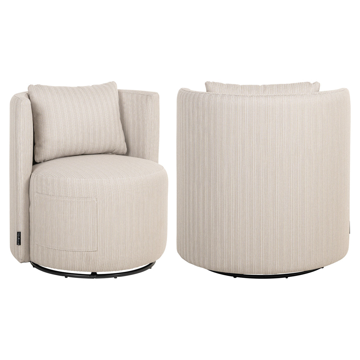 Outdoor eetkamerstoel Marlin beige swivel