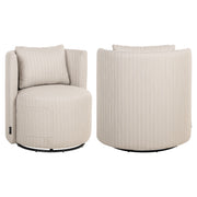 Outdoor eetkamerstoel Marlin beige swivel