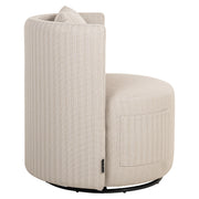 Outdoor eetkamerstoel Marlin beige swivel