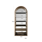 Wandkast Bowic brushed gold