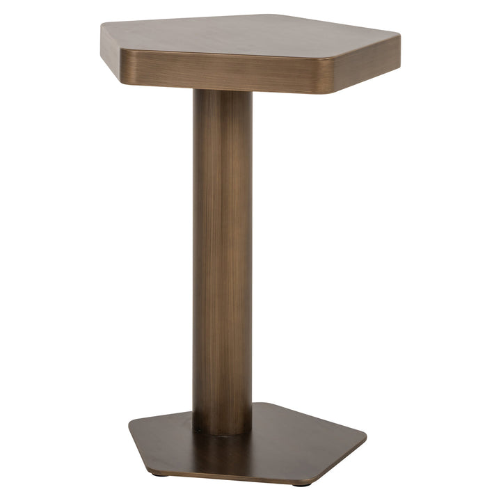Bankbijzettafel Hexa brushed gold