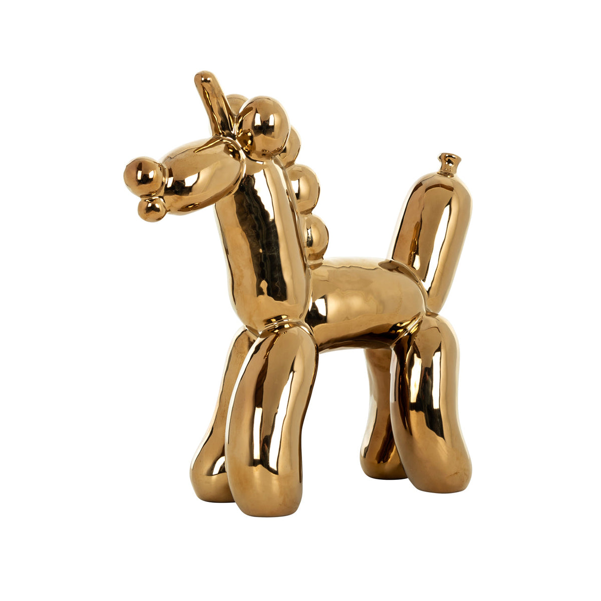 Decoratief object Balloonicorn gold