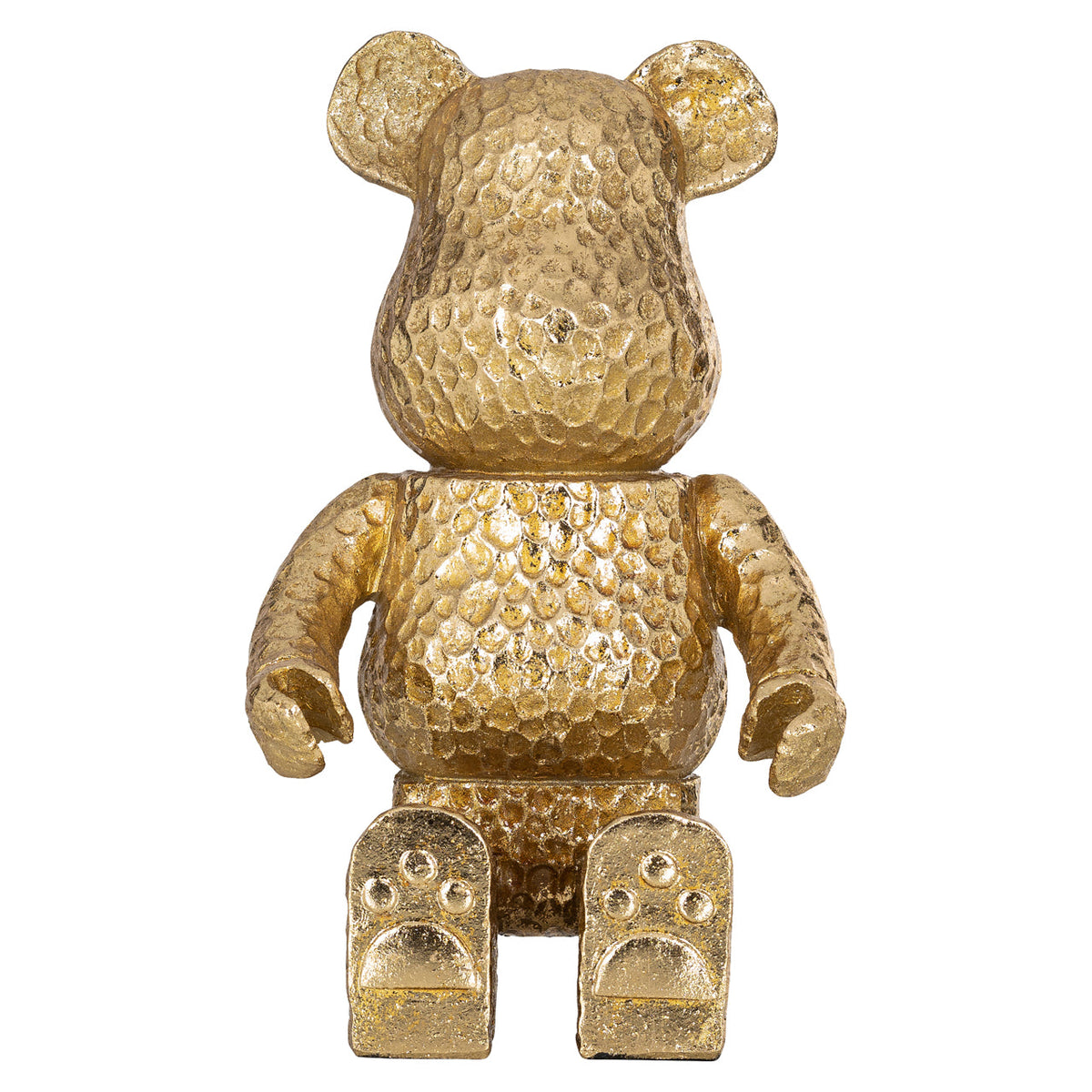 Decoratief object Bear gold sitting