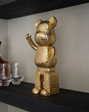 Decoratief object Bear gold standing