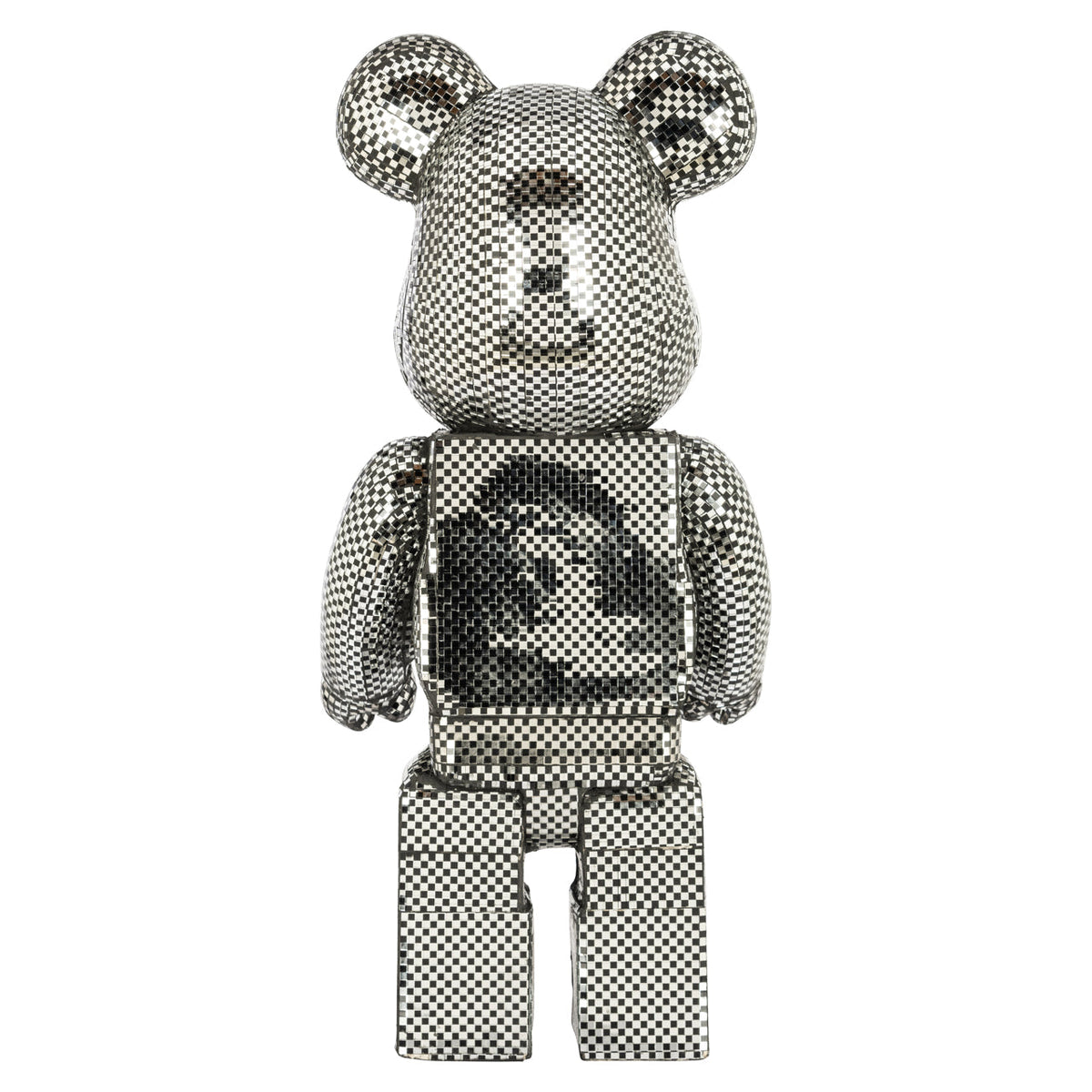 Decoratief object Bear silver small
