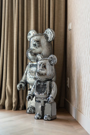 Decoratief object Bear silver large